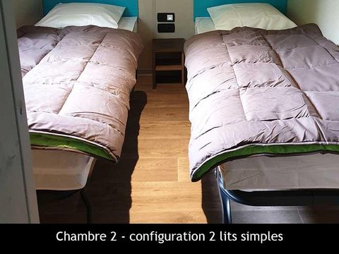 CHALET 4 personnes - Mimosa - TV - 47 m² avec terrasse couverte - 2 chambres