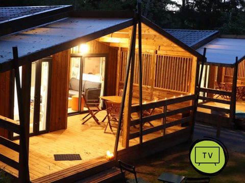 CHALET 4 personnes - Mimosa - TV - 47 m² avec terrasse couverte - 2 chambres