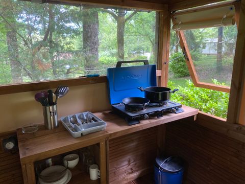 Tente en toile et en bois 2 personnes - Bivouac