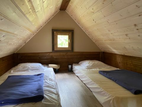 Tente en toile et en bois 2 personnes - Bivouac