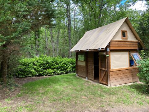 Tente en toile et en bois 2 personnes - Bivouac