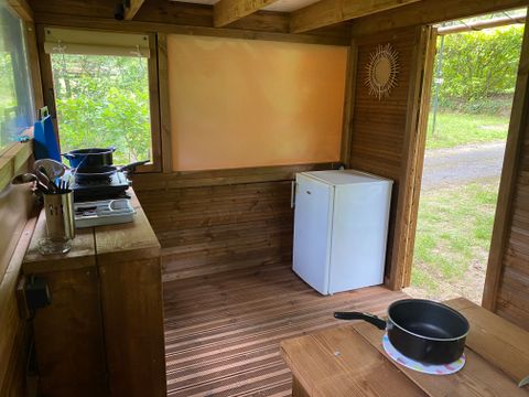 Tente en toile et en bois 2 personnes - Bivouac