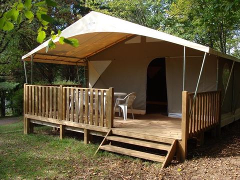 TENTE TOILE ET BOIS 4 personnes - Lodge Canada Confort