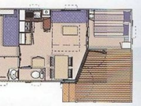 MOBILHOME 4 personnes - OHARA 27m² confort (2ch-4pers.)