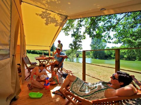 BUNGALOW TOILÉ 4 personnes - Tente Lodge Insolite 2 chambres