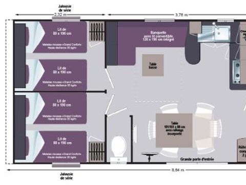 MOBILHOME 6 personnes - Super Cordélia