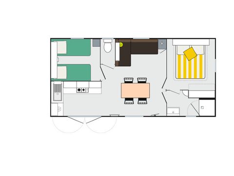 Mobilhome 4 personnes - Riviera Suite