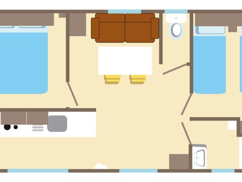 MOBILHOME 4 personnes - RIVIERA