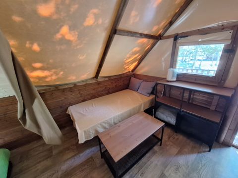 TENTE TOILE ET BOIS 5 personnes - Tente AMAZONE sans sanitaire PRIX POUR 2 PERSONNES