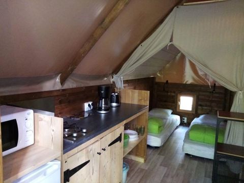 TENTE TOILE ET BOIS 2 personnes - Tente AMAZONE sans sanitaire PRIX POUR 2 PERSONNES