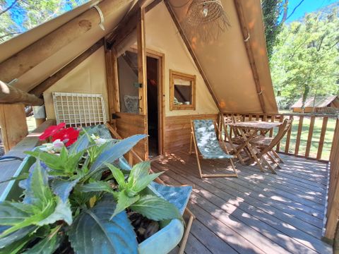 TENTE TOILE ET BOIS 4 personnes - Tente AMAZONE sans sanitaire 4 pers