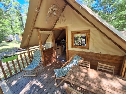 TENTE TOILE ET BOIS 4 personnes - Tente AMAZONE sans sanitaire 4 pers