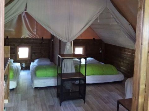 TENTE TOILE ET BOIS 4 personnes - Tente AMAZONE sans sanitaire 4 pers