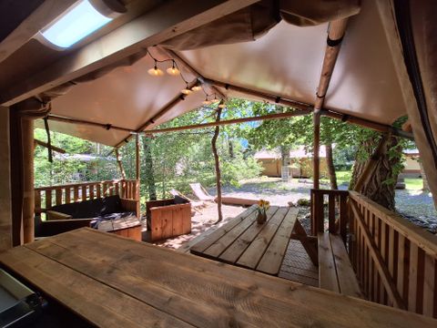 TENTE TOILE ET BOIS 6 personnes - Lodge SAFARI 6 pers