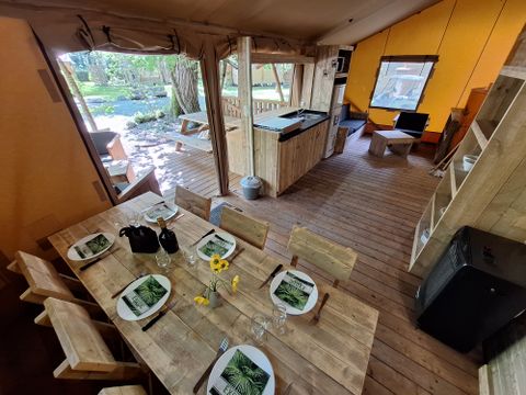 TENTE TOILE ET BOIS 6 personnes - Lodge SAFARI 6 pers