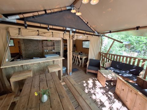TENTE TOILE ET BOIS 6 personnes - Lodge SAFARI 6 pers