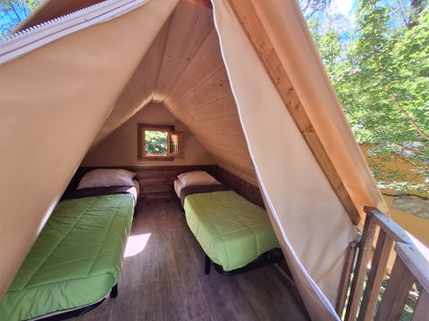 TENTE TOILE ET BOIS 4 personnes - Cabatente 4/6 pers
