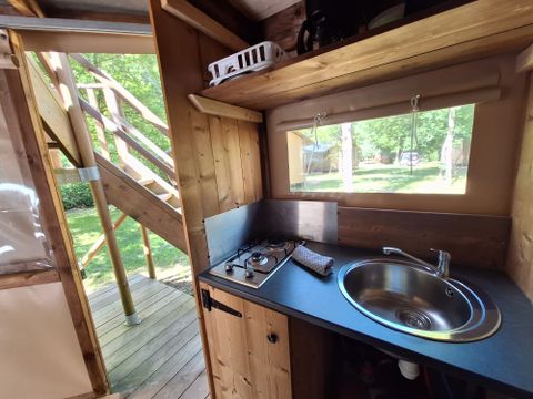 TENTE TOILE ET BOIS 4 personnes - Cabatente 4/6 pers