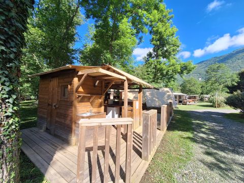 TENTE TOILE ET BOIS 4 personnes - Poly'tente 4 pers
