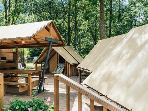 TENTE TOILE ET BOIS 4 personnes - Poly'tente 4 pers