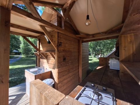TENTE TOILE ET BOIS 4 personnes - Poly'tente 4 pers