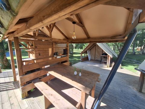 TENTE TOILE ET BOIS 4 personnes - Poly'tente 4 pers