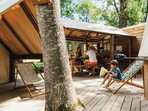 TENTE TOILE ET BOIS 4 personnes - Poly'tente 4 pers