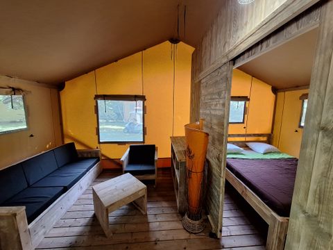 TENTE TOILE ET BOIS 4 personnes - Lodge WOODY 4 pers