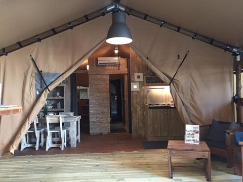 TENTE TOILE ET BOIS 4 personnes - Lodge WOODY 4 pers