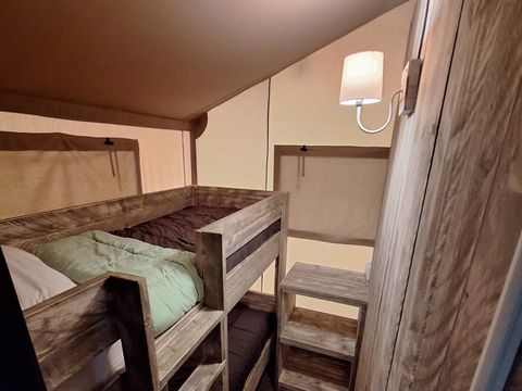 TENTE TOILE ET BOIS 4 personnes - Lodge WOODY 4 pers