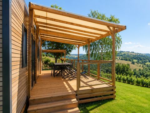 Mobilhome 8 personnes - Mobil-Home BREZONS Premium 41m2 - Climatisé (4ch 8 pers) 2 SDB - Vue Lac 4/8 pers
