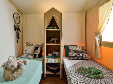 TENTE 4 personnes - TENTE LODGE JUNGLE (2023) 25 M² SANS SANITAIRE 4 PERS