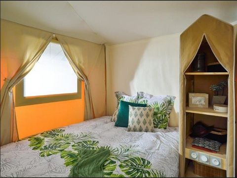 TENTE 4 personnes - TENTE LODGE JUNGLE (2023) 25 M² SANS SANITAIRE 4 PERS