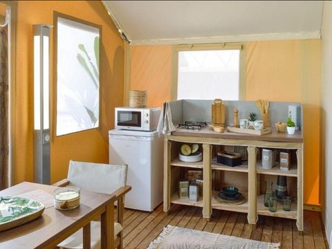 TENTE 4 personnes - TENTE LODGE JUNGLE (2023) 25 M² SANS SANITAIRE 4 PERS