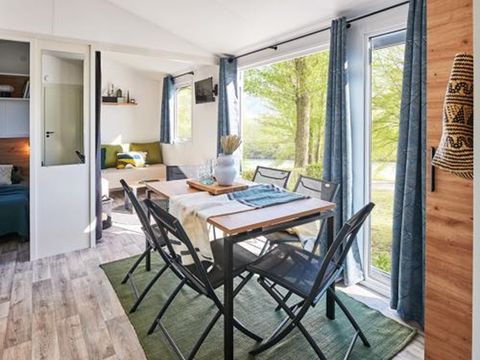MOBILHOME 6 personnes - MODULO 3 CH, TV, CLIM, LAVE-VAISSELLE, PL (NOUVEAUTE 2024)
