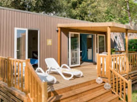 MOBILHOME 6 personnes - Cottage Perigord 6p 3ch clim Premium