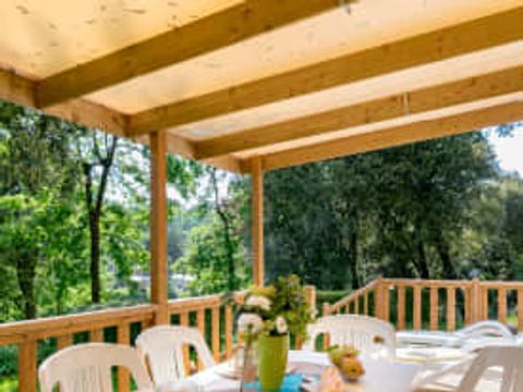 MOBILHOME 6 personnes - Cottage Perigord 6p 3ch clim Premium