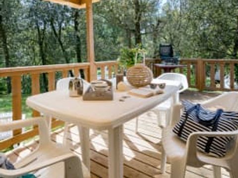 MOBILHOME 5 personnes - Cottage Ellione 4/5p 2ch clim ***