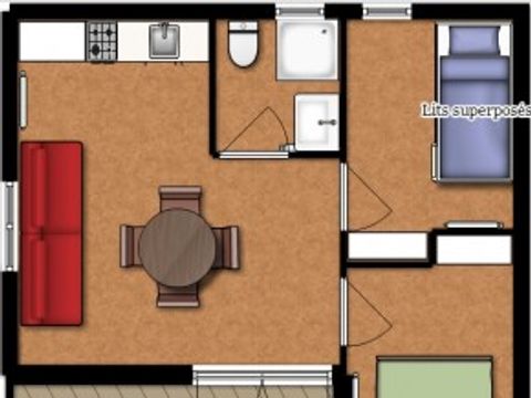 CHALET 6 personnes - CHALET SANS TV 4/6 PERS GL + SUP