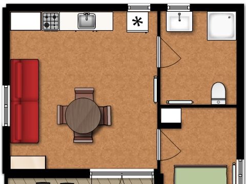 CHALET 4 personnes - CHALET PMR TV 2/4 PERS