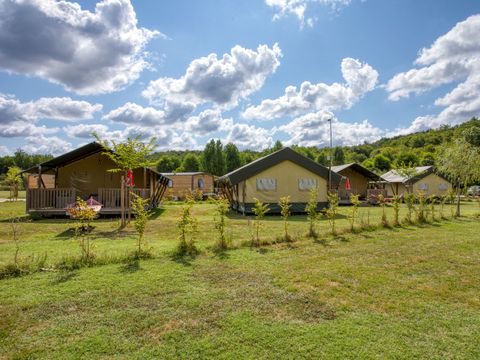 Tente en toile et en bois 4 personnes - Tente Safari 35m²