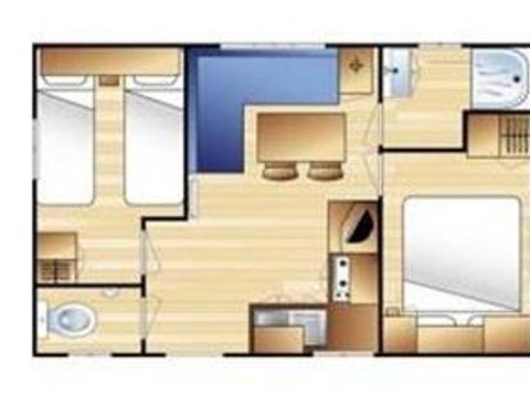 MOBILHOME 4 personnes - Cerise 42
