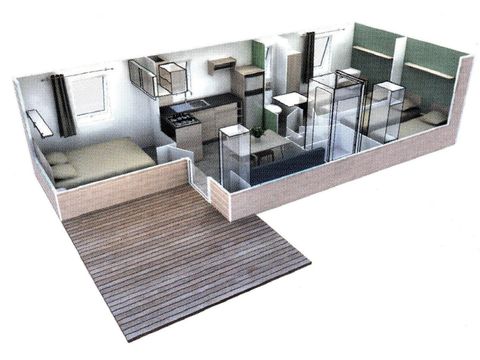 MOBILHOME 6 personnes - Abricot 43