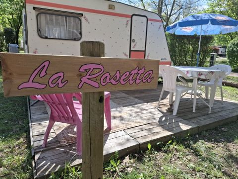 CARAVANE 2 personnes - "Rosetta" ou "Violetta" - Sans sanitaires