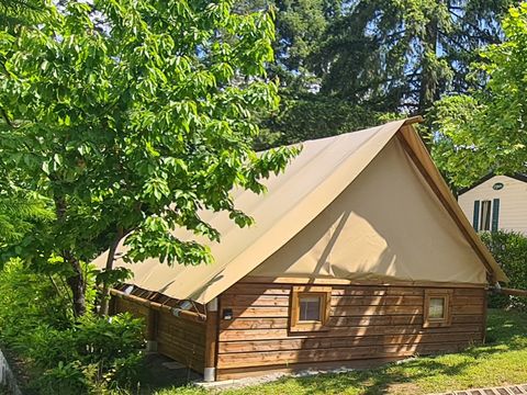 Tente en toile et en bois 4 personnes - Tente Amazone 2/4 personnes
