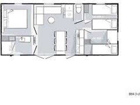 MOBILHOME 6 personnes - Familial Confort Ohara 884