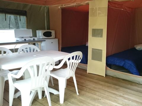 TENTE TOILE ET BOIS 4 personnes - Tente Lodge Caraïbes 4