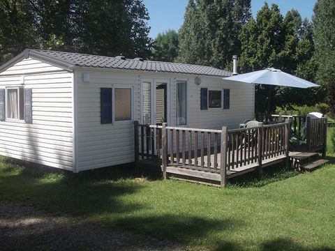 MOBILHOME 5 personnes - Mobil-Home BLUE-BIRD : 2 Chambres - 2 ads + 3 enfts - Grand Réfrigérateur - Terrasse 2/5 pers