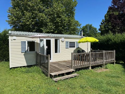 MOBILHOME 5 personnes - Mobil-Home BLUE-BIRD : 2 Chambres - 2 ads + 3 enfts - Grand Réfrigérateur - Terrasse 2/5 pers