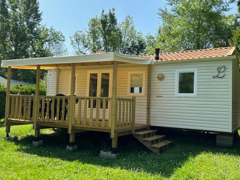 MOBILHOME 5 personnes - Mobil-Home LOUISIANE : 2 Chambres - Terrasse Couverte - 4 ads + 1enft - Grand réfrigérateur 4/5 pers